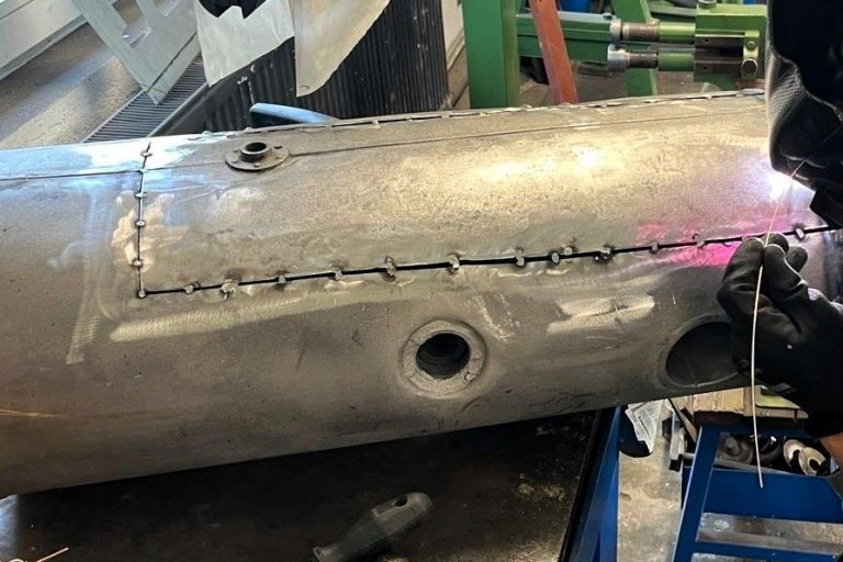 Nádrž AERO 30 - výměna části pláště, bodování - foto č. 19